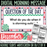 Digital Daily Morning Messages Google Slides December Morn