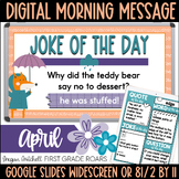 Digital Daily Morning Messages Google Slides April Morning