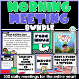 Digital Morning Meeting Slides Bundle: Holidays, Share, Re