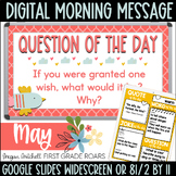 Digital Daily Morning Messages Google Slides May Morning Meeting