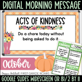 Digital Daily Morning Messages Google Slides October Morni