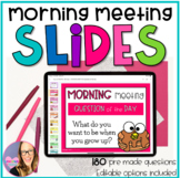 Digital Morning Meeting Slides for the Year