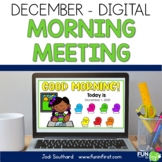 Digital Morning Meeting for 1st Grade - December
