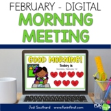 Digital Morning Meeting for 1st Grade - February