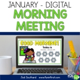 Digital Morning Meeting for 1st Grade - January 