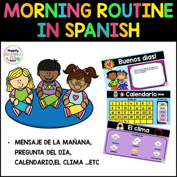 Preview of Digital Morning Routine in Spanish