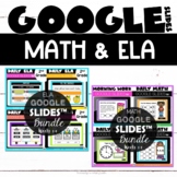 Digital Morning Work {2nd} ELA and Math for Google Classro