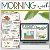Digital Morning Work First Grade - Morning Bell Work Slide