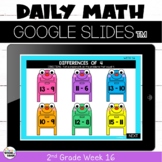 Digital Morning Work Math for Google™ Classroom 2nd Grade Week 16