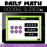 Digital Morning Work Math for Google™ Classroom 2nd Grade Week 24