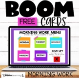 Free Digital Morning Work for 2nd Grade Boom Cards