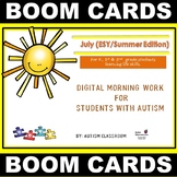 Digital Morning Work for Students with Autism ESY - July E