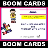 Digital Morning Work for Students with Autism (June) - Dis