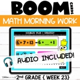 Digital Morning Work {math} for Boom Cards™  2nd Grade Week 23