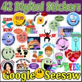 Digital Motivation Stickers Google Classroom and SeeSaw  D