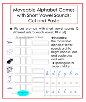 Preview of Digital Moveable Alphabet Lesson and PDF Short O| Montessori Distance Learning