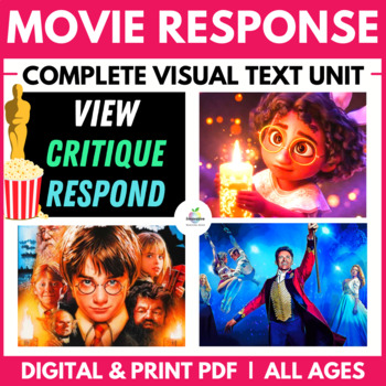 Preview of Movie Response Unit | Film Analysis & Review | Media Literacy | Digital & Print