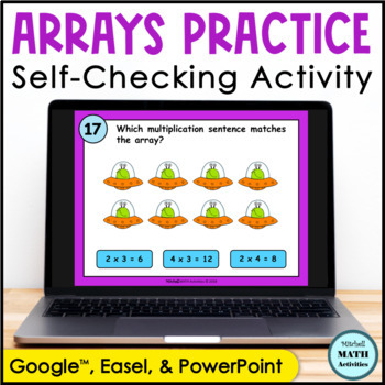 Preview of Digital Multiplication Arrays Practice Activity