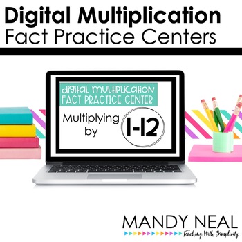 Preview of Digital Multiplication Fact Fluency Centers