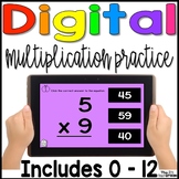 Digital Multiplication Fact Practice | 0 - 12