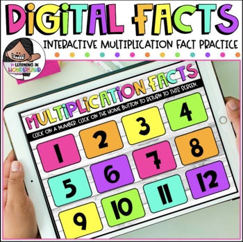 Preview of Digital Multiplication Facts | PowerPoint & Google Slides™ Ready!