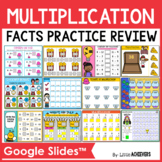 Digital Multiplication Facts Practice Google Slides™ (Mult