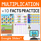 Digital Multiplication Facts Practice Google Slides™: Time