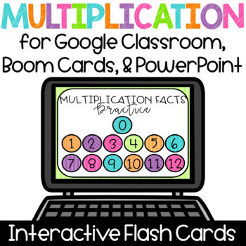 Preview of Multiplication Flash Cards Fact Fluency Practice and Assessment BUNDLE