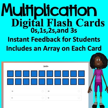 Preview of Digital Multiplication Flash Cards for 0s, 1s, 2s, and 3s