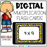Digital Multiplication Flash Cards for Fact Fluency Practice