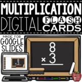 Digital Multiplication Flash Cards in Google Slides {Answe