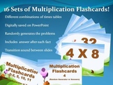 Digital Multiplication Flashcards (0-12) on PowerPoint 16 