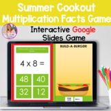 Digital Multiplication Game for Facts Fluency on Google Sl
