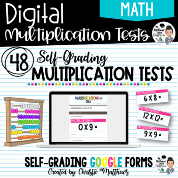 Preview of Digital Multiplication Test Forms 0-10 & 0-12