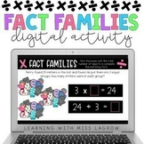 Digital Multiplication and Division Fact Families Activity