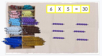 Multiplication Bead Bar Layout Box - ETC Montessori Online