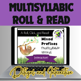 Digital Multisyllabic Words/Sentences Roll & Read |Phonics