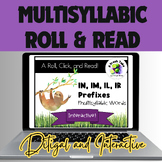 Digital Multisyllabic Words/Sentences Roll & Read |Game| I