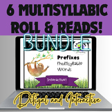 Digital Multisyllabic Words/Sentences Roll & Reads |6 Game