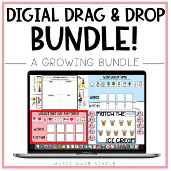 Preview of Digital Music Drag & Drop GROWING Bundle!