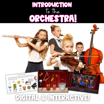Preview of Orchestra Instruments and Families - Listen Identify Digital Resource Game