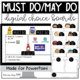 Digital Must Do May Do Catch Up Choice Board for PowerPoint™
