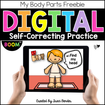 Preview of Digital My Body Parts l BOOM Cards {For Distance Learning}
