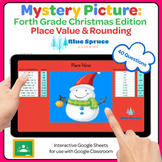 Digital Mystery Picture: 4th Grade Place Value & Rounding 