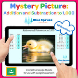 Digital Mystery Pictures: Grade 3 Addition and Subtraction