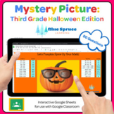 Digital Mystery Pictures: Grade 3 Halloween Edition! Pixel Art