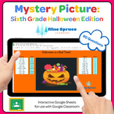 Digital Mystery Pictures: Grade 6 Halloween Edition! Pixel Art