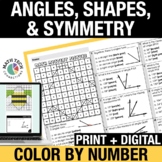 Measuring Angles, Geometry, Symmetry 4th Grade Math Practi