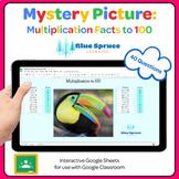 Digital Mystery Pictures: Multiplication Facts to 100 