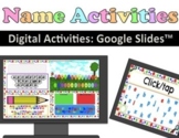 Digital Name Practice for Google Slides™ for Preschool, Pr